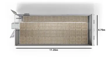 42 UK Pallets in a 2-bay 40ft Arctic SuperStore