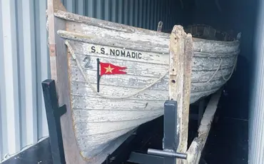 TITANIC Lifeboat stored dry, safe and secure. Self Storage by TITAN Containers