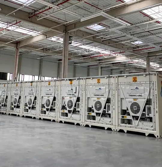 Temporary Cold Storage for Pet Food, ArcticStore container