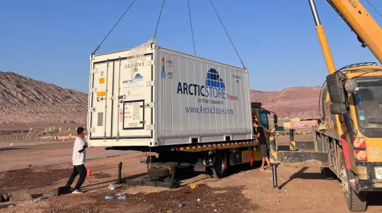 Chery Automobile EV battery testing with a TITAN ArcticStore in Turpan, China